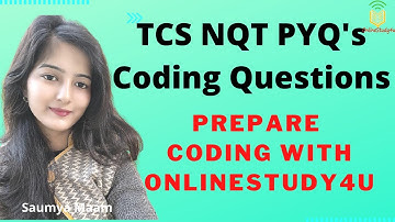 TCS NQT 2021 Important Coding Questions and Answers | Mock test Coding Questions