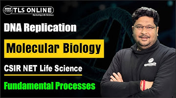 DNA Replication I Molecular Biology I CSIR NET Life Sciences | Unit 3  Fundamental Processes I