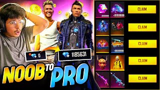 Noob Poor Adam👉To👉Rich Pro Chrono ||  😱Unlocking Rare Bundles & Opening Diamonds💎Crates-FreeFire