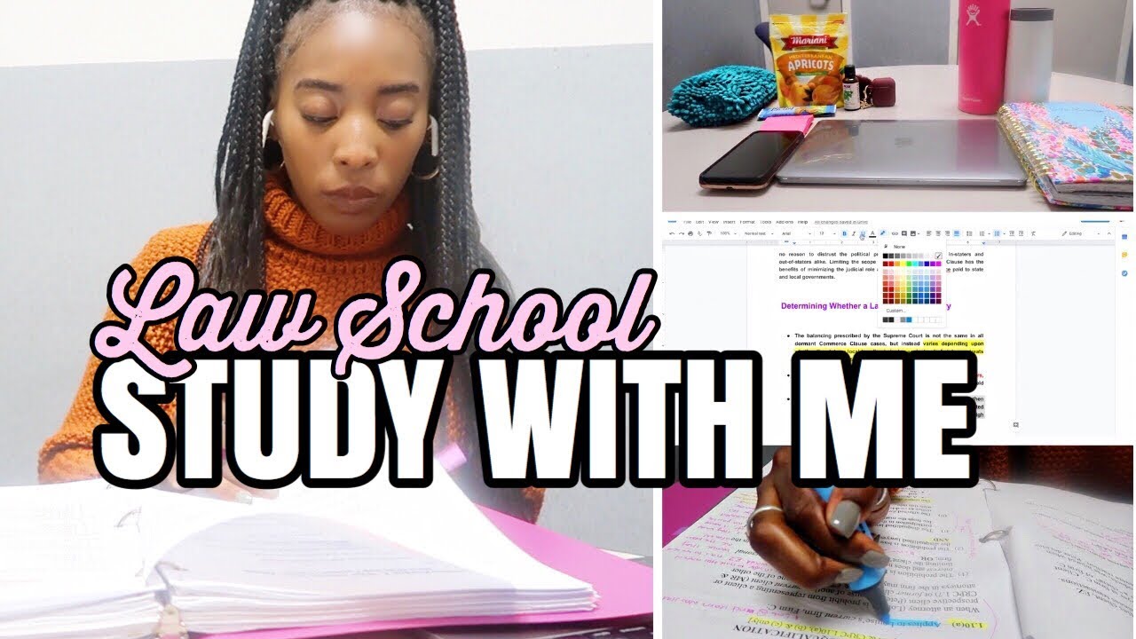 STUDY WITH ME FOR LAW SCHOOL | Study Motivation + School Supply Haul ...