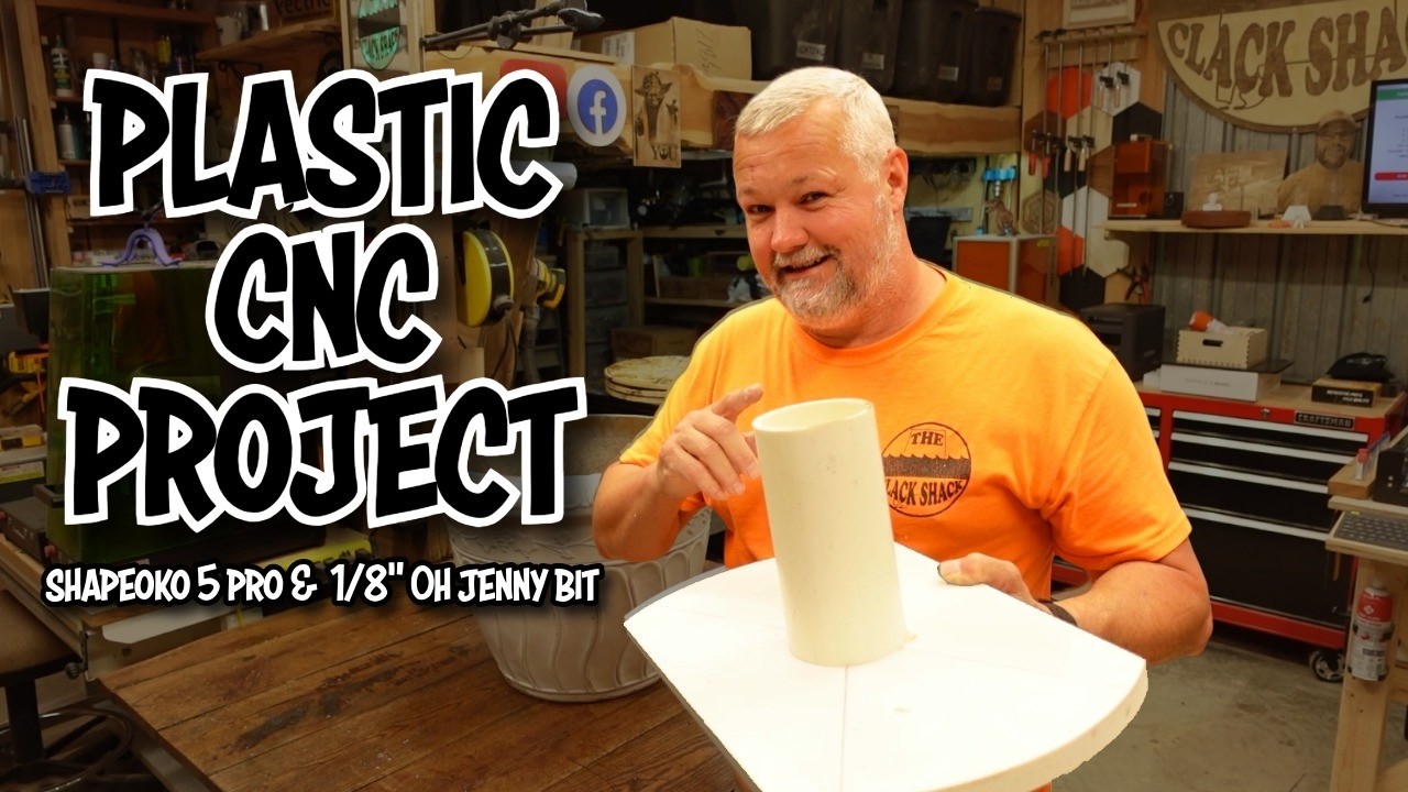 Plastic CNC project with Shapeoko 5 pro & Oh Jenny bit - YouTube