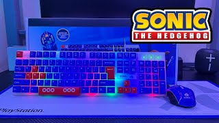 Sonic The Hedgehog 3 in 1 Gaming Kit- Headset, Keyboard, Mouse