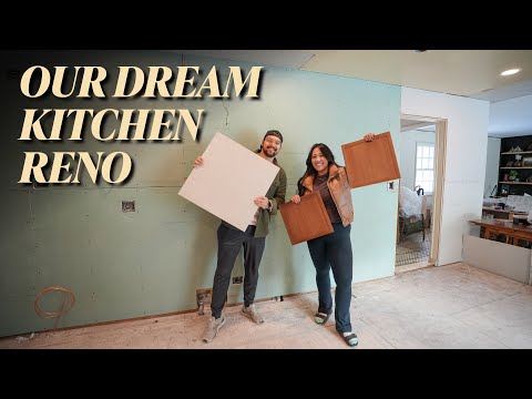 Our Kitchen Design and Layout + Drywall is Done!! | OUR DREAM KITCHEN RENOVATION