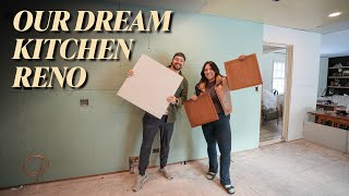 Our Kitchen Design and Layout + Drywall is Done!! | OUR DREAM KITCHEN RENOVATION