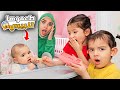 تركنا جودي و كايا مع البيبي لوحدهم بالغرفة راقبناهم بكاميرا خفية