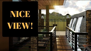 Famous Perfect House for the mountain ranges - 3D Rendering Profile