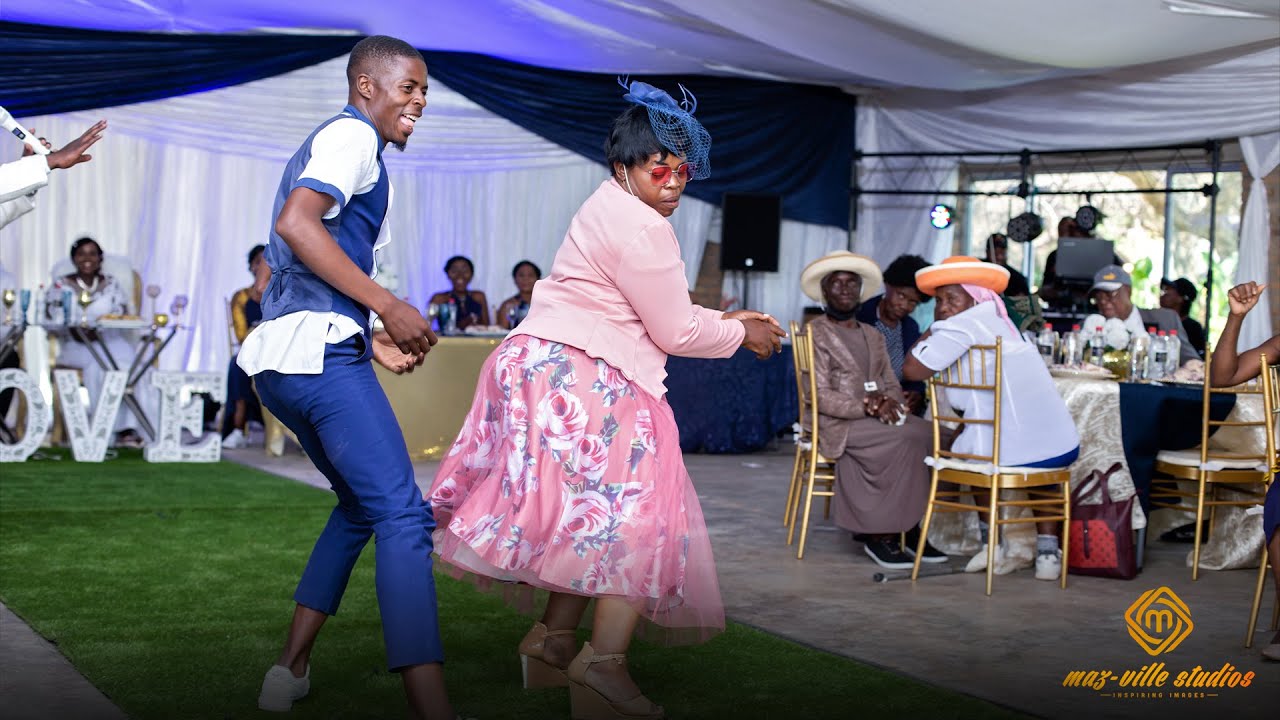 Young Man  Elderly Lady Dance Performance  Zim Wedding Guests Are The Best