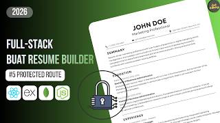 MERN Resume App #5 | Protected Route dengan middleware