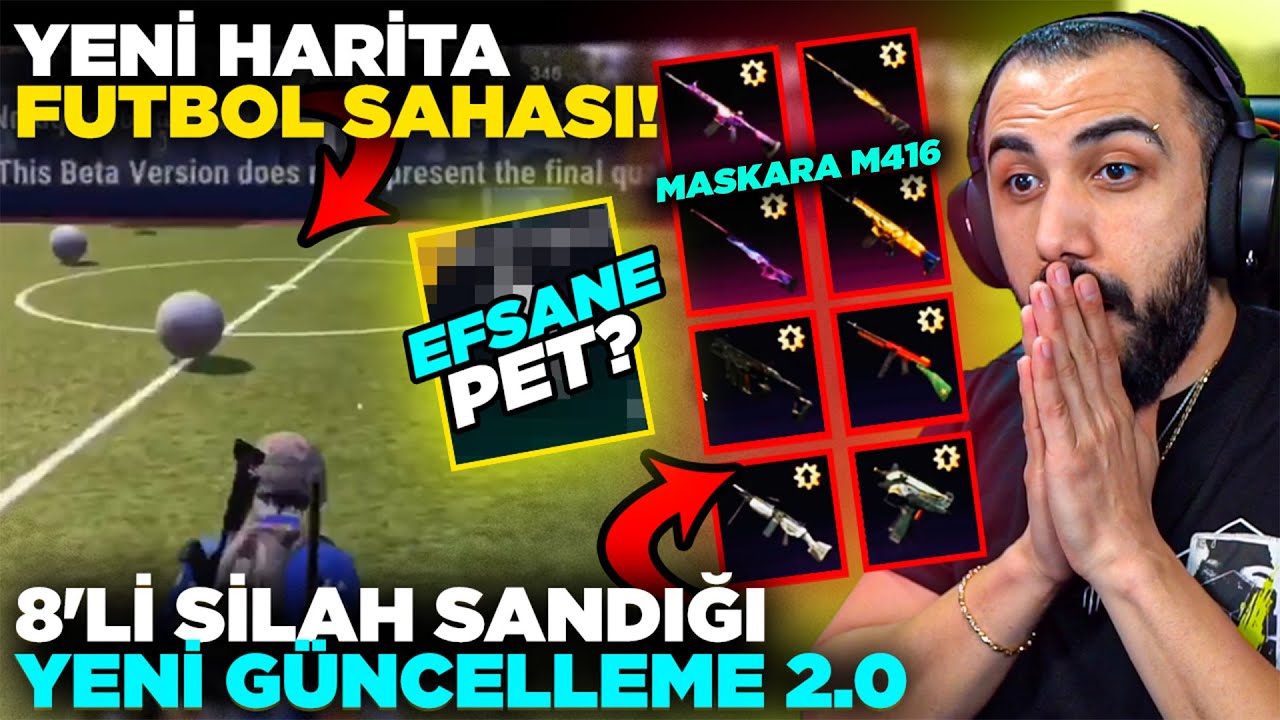 YENİ GÜNCELLEME 2.0!! 😮 LİVİK DEĞİŞTİ! YENİ MASKARA M416?? FUTBOL SAHASI, YENİ PET | PUBG Mobile