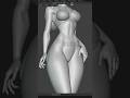Blender 4.3. How to Sculpt Beauty Elf in 1 min? #3dsculpt #3dmodeling