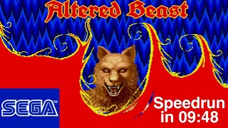 Altered Beast (Sega Mega Drive) Speedrun in 09:48
