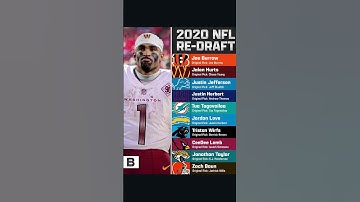 Redrafting the 2020 NFL Draft 👀 #nfl #nflfootball #fypシ #foryou #shorts #sports