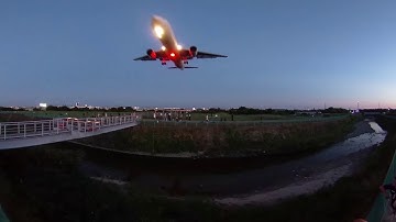 RICOH THETA V - 4K & 360° Spatial Audio Sample (Airport 1 / Night)