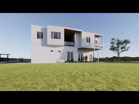 DESAIN BANGUNAN KANTOR 2 LANTAI | LAHAN 160 m2