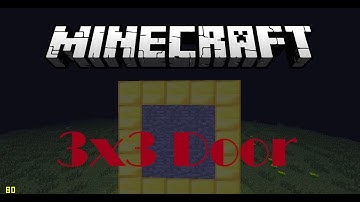 Minecraft: Ultimate 3x3 Door w/ Command blocks!