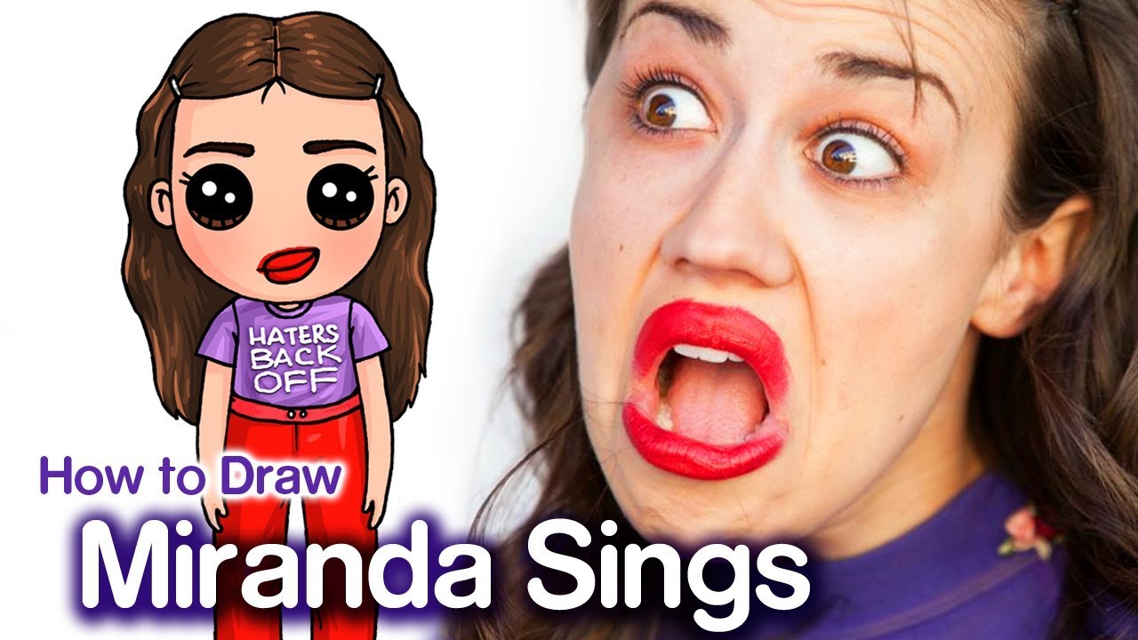 How to Draw Miranda Sings | Famous Youtuber | Easy Drawings ...