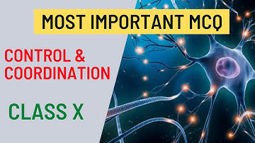 Control and Coordination MCQ | Control & Coordination Class 10 Biology MCQ | Important MCQ | CBSE X