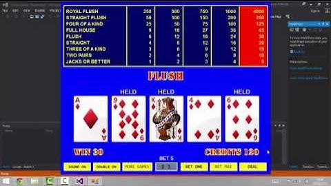 C# VideoPoker