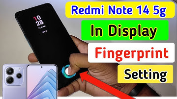 Redmi note 14 5g in display fingerprint /Redmi note 14 5g fingerprint screen lock/fingerprint sensor