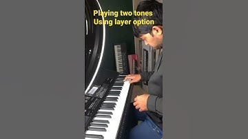 playing two different tones using layer button in Casio CTX 870in #casioctx870in