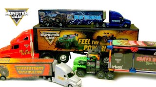 MONSTER JAM | MONSTER TRUCKS | MONSTER TRUCK TOYS | TOY HAULER | K'nex | Grave Digger Max D