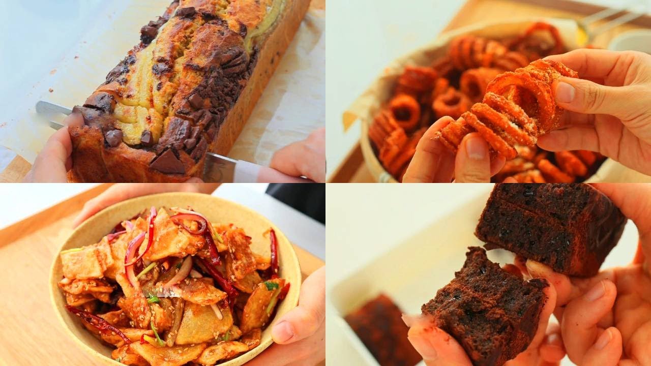 Satisfying Relaxing Video|Sugar-Free Chocolate Banana Cake (Oil-Free)|Asmr|Tiktok