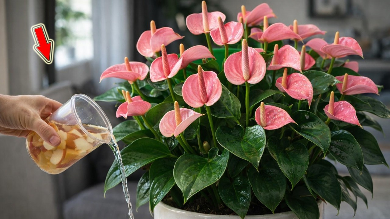 So Easy! Anthurium Will Bloom with Lots Of Flowers This Way!