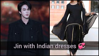 JIN best look with best girls dresses/beautiful dresses for bts army girls/which dress is best