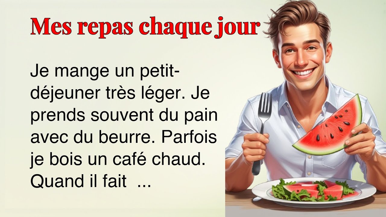 Легкая французская история для начинающих A1-A2 | Улучшение аудирования и словарного запаса