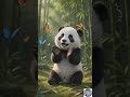 Cute Baby Panda &amp; Butterfly Adventure 🐼🦋 | Fun Nature Cartoon for Kids #kidsshorts #shorts