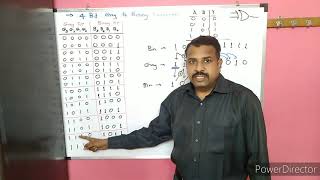 Design 4-bit Gray to Binary code converter in Marathi
