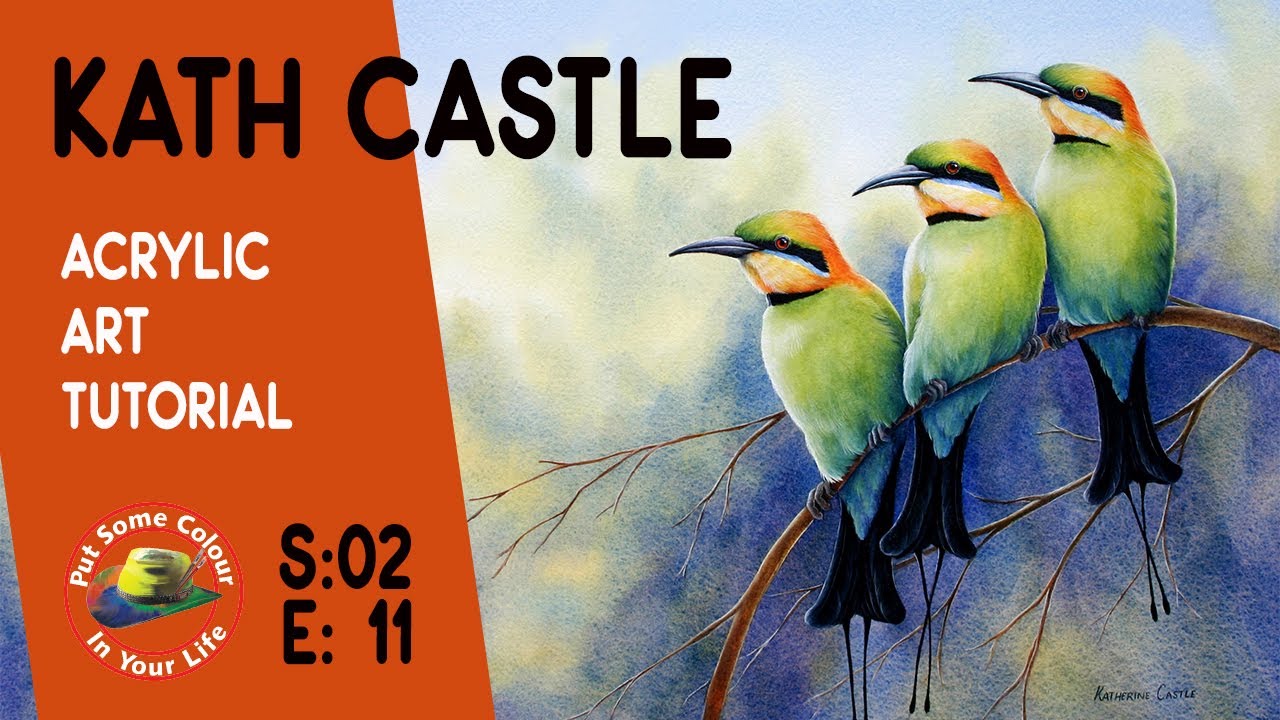Fine art tips with a Free Acrylic Art Tutorial with Kath Castle on Colour In Your Life YouTube