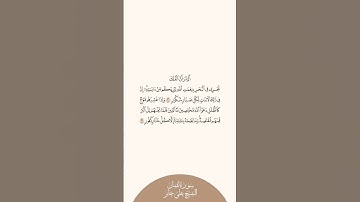 إستمع وإقرأ سورة لقمان الآيات من ٣١ إلى ٣٢ الشيخ علي جابر