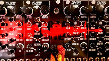 Lo-Five Experimental Bleeps - Eurorack Percussion Module Demo