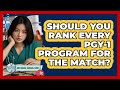 Should You Rank Every PGY-1 Program For The Match? - Med School Survival Guide