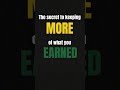 The secret to keeping more of what you earn #shorts #excel #exceldashboard #finance