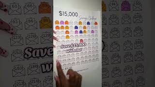 $15,000 savings challenge 💕💸 #budgeting #savingschallenge #cashstuffing
