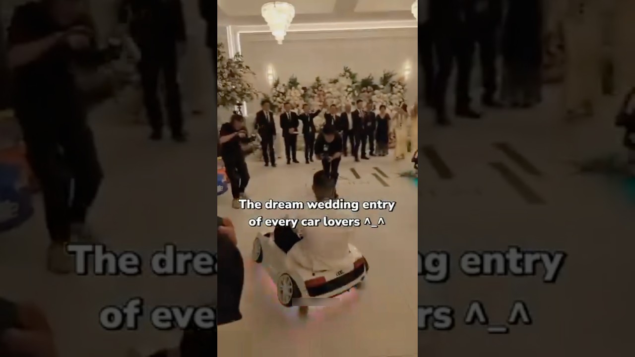 The dream wedding entry of ever car lovers 😍🤌