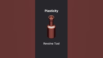 Plasticity - Revolve Tool #plasticity #3d #3dmodeling