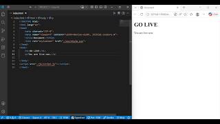 LIVE SERVER ON VS CODE