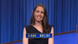 Jackie Kelly's Jeopardy Reign