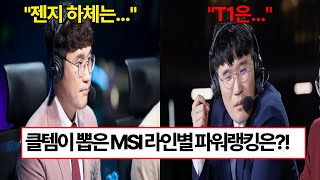 해설가 클템이 뽑은 MSI 라인별 파워랭킹 공개!!