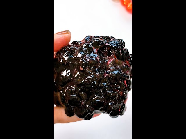 【ASMR】ごりごりクランベリースライム!  Crunchy Beads Slime ! Satisfying Video!解压 史莱姆ショート動画 #shorts