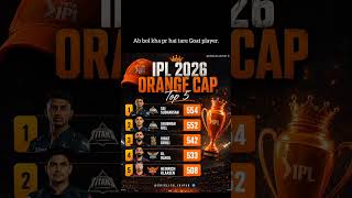 IPL 2026 Orange Cap Top 5 🔥 Sai Sudharsan Leads the Race!