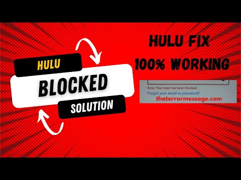 HULU Login Blocked Error | FIX #Hulu #Hulucheap #hulublocked