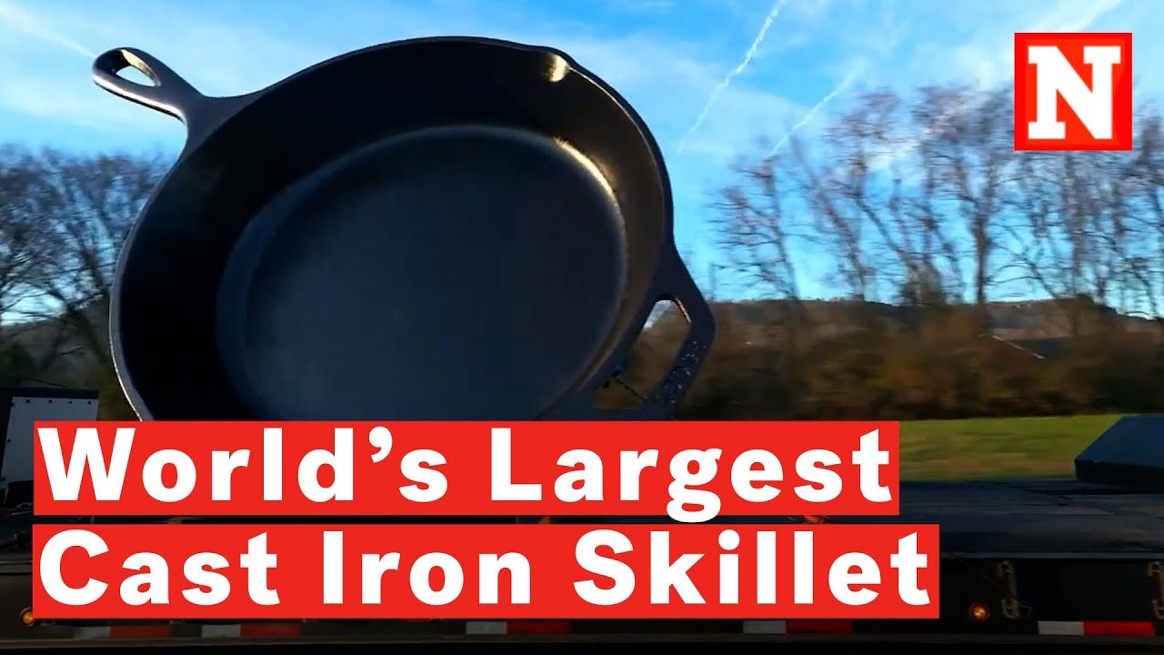 World's Largest Cast Iron Skillet  Cast iron, It cast, Large cast iron  skillet