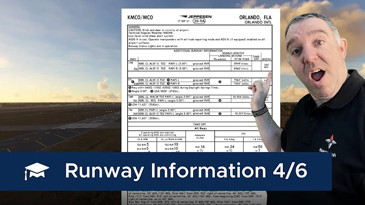 How To Read Additional Runway Information on Airport Charts / Flight Simulation