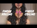 Finger Rolling or Finger Coiling for loose curl types?? *BIG DIFFERENCE* | 2c-3a Hair