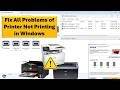 How To Fix All Problems Of Printer Not Printing In Windows 