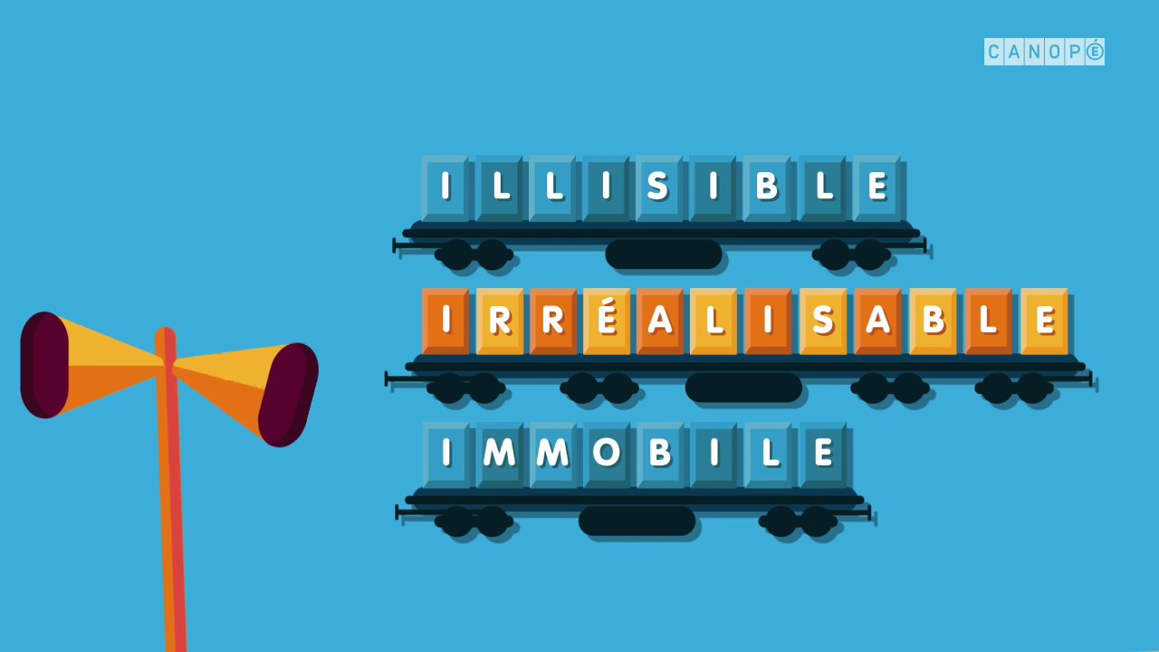 Les mots avec les préfixes in im il ir